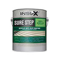 Chapman's Paint Warehouse Sure Step Acrylic Anti-Slip Coating provides a durable, skid-resistant finish for interior or exterior application. Imparts excellent color retention, abrasion resistance, and resistance to ponding water. Sure Step is water-reduced which allows for fast drying, easy application, and easy clean up.

High traffic resistance
Ideal for stairs, walkways, patios & more
Fast drying
Durable
Easy application
Interior/Exterior use
Fills and seals cracksboom